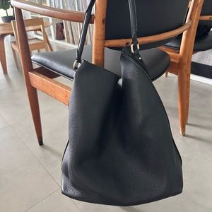 Carolina Herrera black leather bag